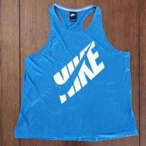 Nike Athletic tank top women's Medium blue